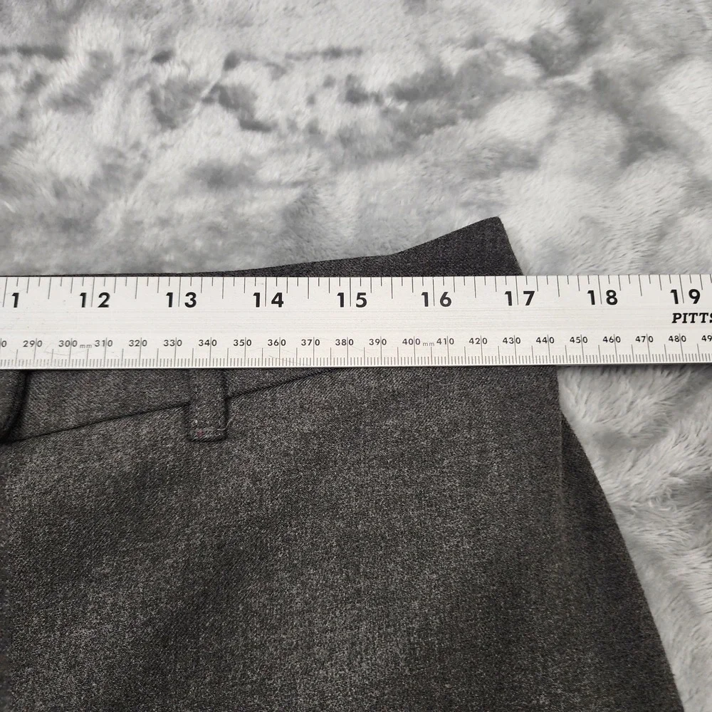 Charter Club Pants Womens 12 Gray‎ Katherine Fit Full Length High Rise Straight